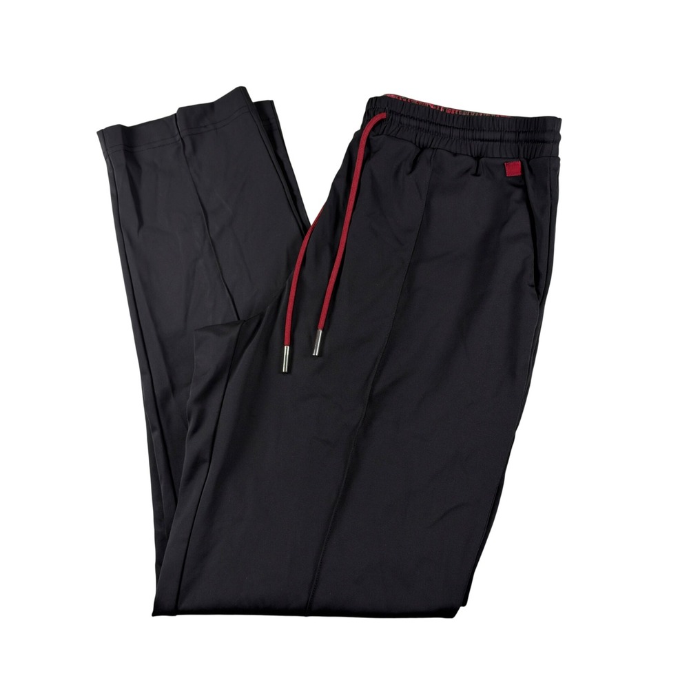 NEW Robert Graham Remy Pants Mens M Black Performance Tailored Fit RF213036T